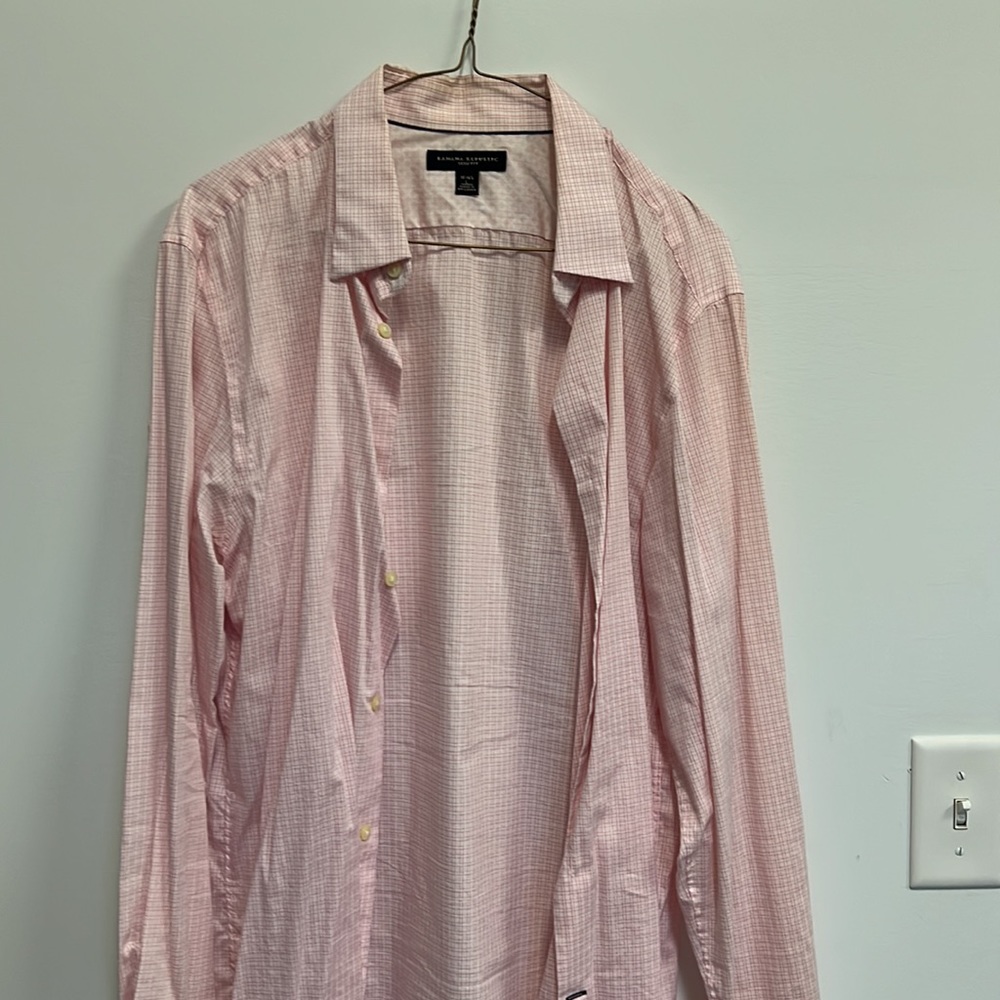 Men’s banana republic long sleeve button down size large